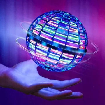 Motorised Spinning Orb with LED Lights and 30-Minute Runtime for Indoor Outdoor Play