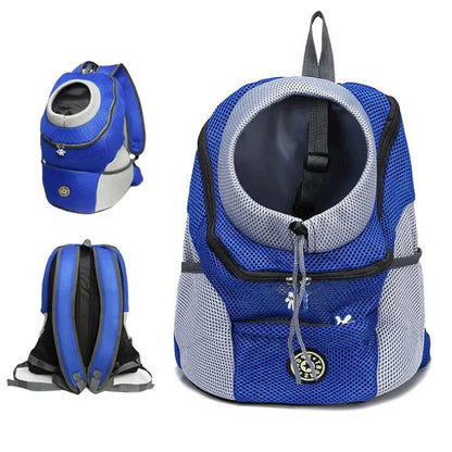 Backpack Pet Carrier with Adjustable Straps and Mesh Ventilation for Small Pets