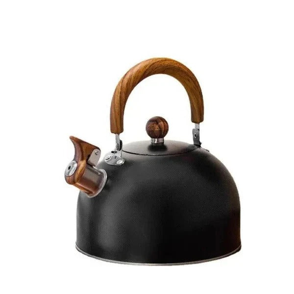 Stovetop Whistling Kettle with Automatic Boil Alert and Cool-Touch Handle for Induction and Gas Cookers
