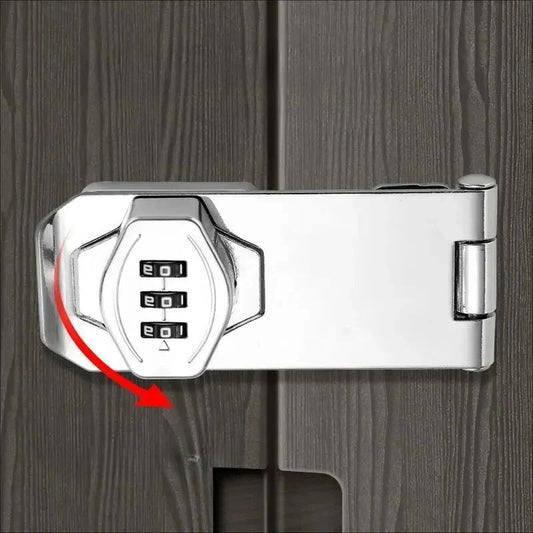 3-Digit Combination Cabinet Lock with 1,000 Code Options and Rust-Resistant Design