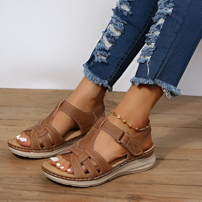 Women's Supportive Sandals with Arch Support and Shock Absorbing Midsole