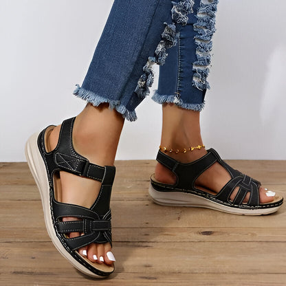 Women's Supportive Sandals with Arch Support and Shock Absorbing Midsole