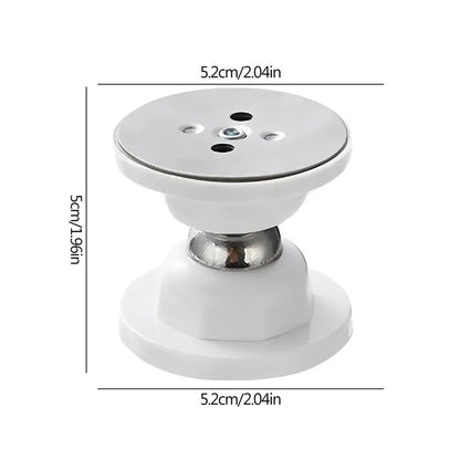 Magnetic Door Holder with Stainless Steel Design and Adhesive Installation