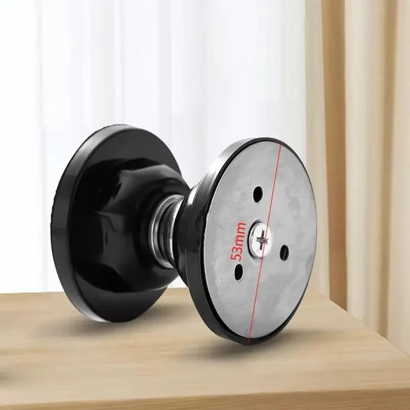 Magnetic Door Holder with Stainless Steel Design and Adhesive Installation