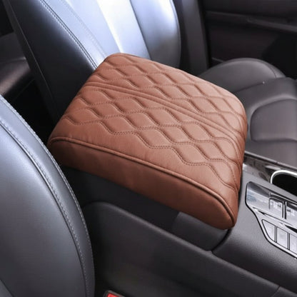 Memory Foam Car Armrest Pad with Microfiber Cover and Elastic Bands