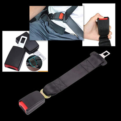 Seat Belt Extender with Stainless Steel Tongue and Polyester Blend Webbing, 9.8in