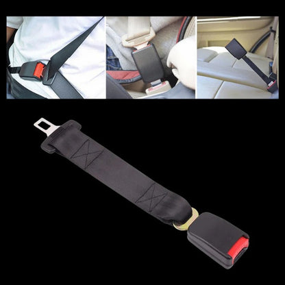 Seat Belt Extender with Stainless Steel Tongue and Polyester Blend Webbing, 9.8in