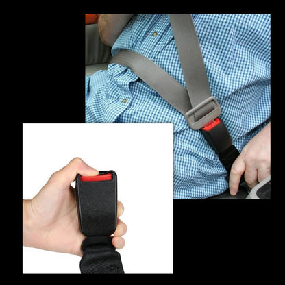 Seat Belt Extender with Stainless Steel Tongue and Polyester Blend Webbing, 9.8in