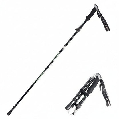 Telescoping Trekking Pole with Ergonomic Handle and Aluminum Alloy Shaft