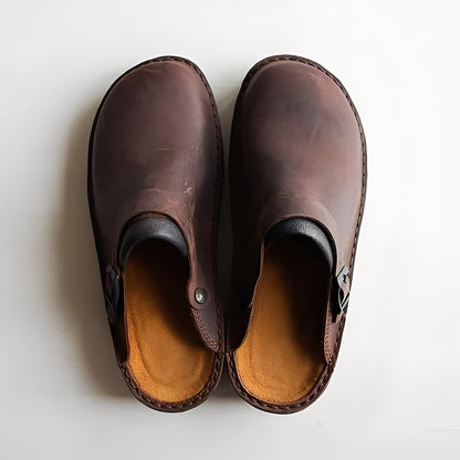 Slippers for Men with Removable Insole and Curved Sole