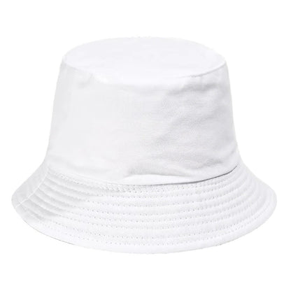 Foldable Cotton Blend Bucket Hat with Full Circle Brim for Sun Protection