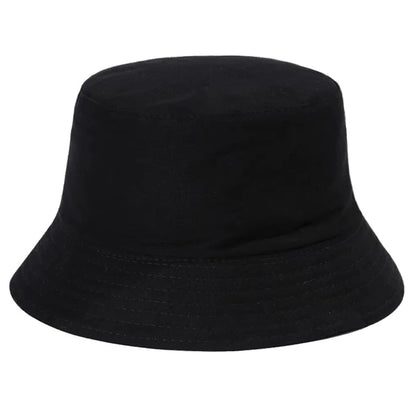 Foldable Cotton Blend Bucket Hat with Full Circle Brim for Sun Protection