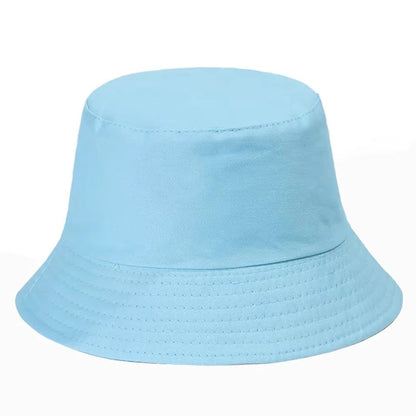 Foldable Cotton Blend Bucket Hat with Full Circle Brim for Sun Protection