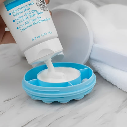 Adjustable Lotion Roller with Refillable Reservoir and Roller Ball Dispenser