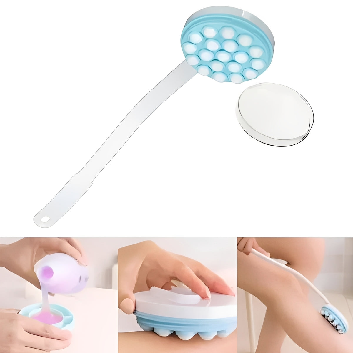 Adjustable Lotion Roller with Refillable Reservoir and Roller Ball Dispenser
