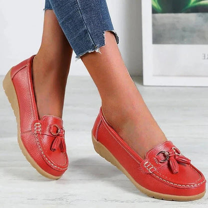 Women's Slip-On Loafers with Contoured Padded Insoles and Air-Permeable Upper