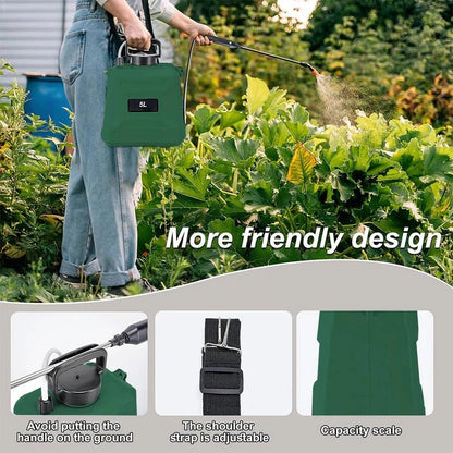 Battery Powered Garden Sprayer with Adjustable Wand and Large Capacity Tank