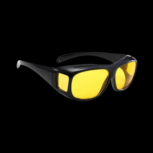 Night Driving Glasses with Polarized Orange Lens and Extended Side Coverage
