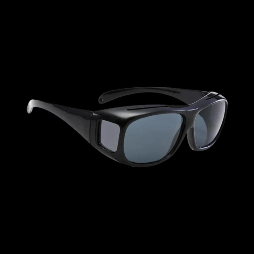 Night Driving Glasses with Polarized Orange Lens and Extended Side Coverage
