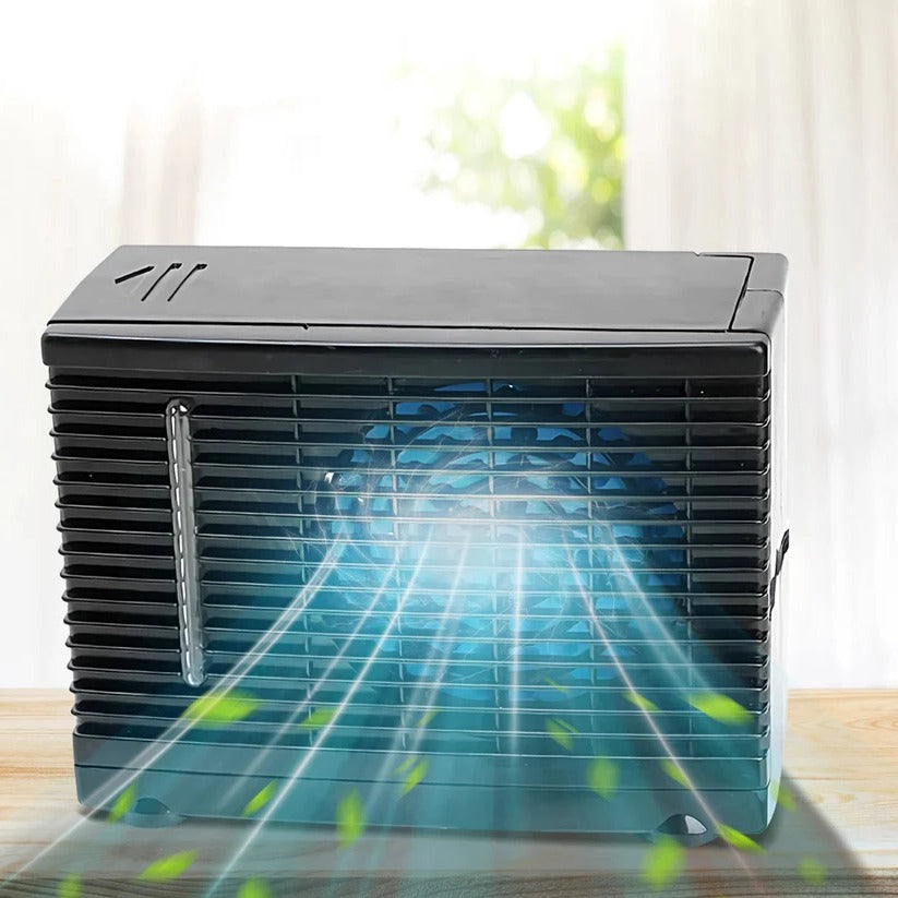 Evaporative Car Air Cooler with 12V Power and Washable Filter, Quiet Operation