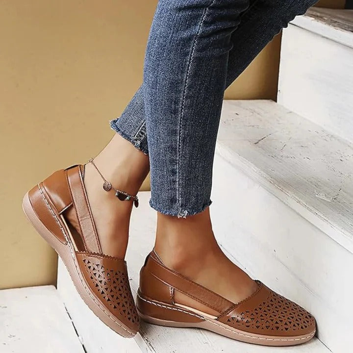 Slip-On Loafers with Cushioned Interior and Flexible Non-Slip Sole