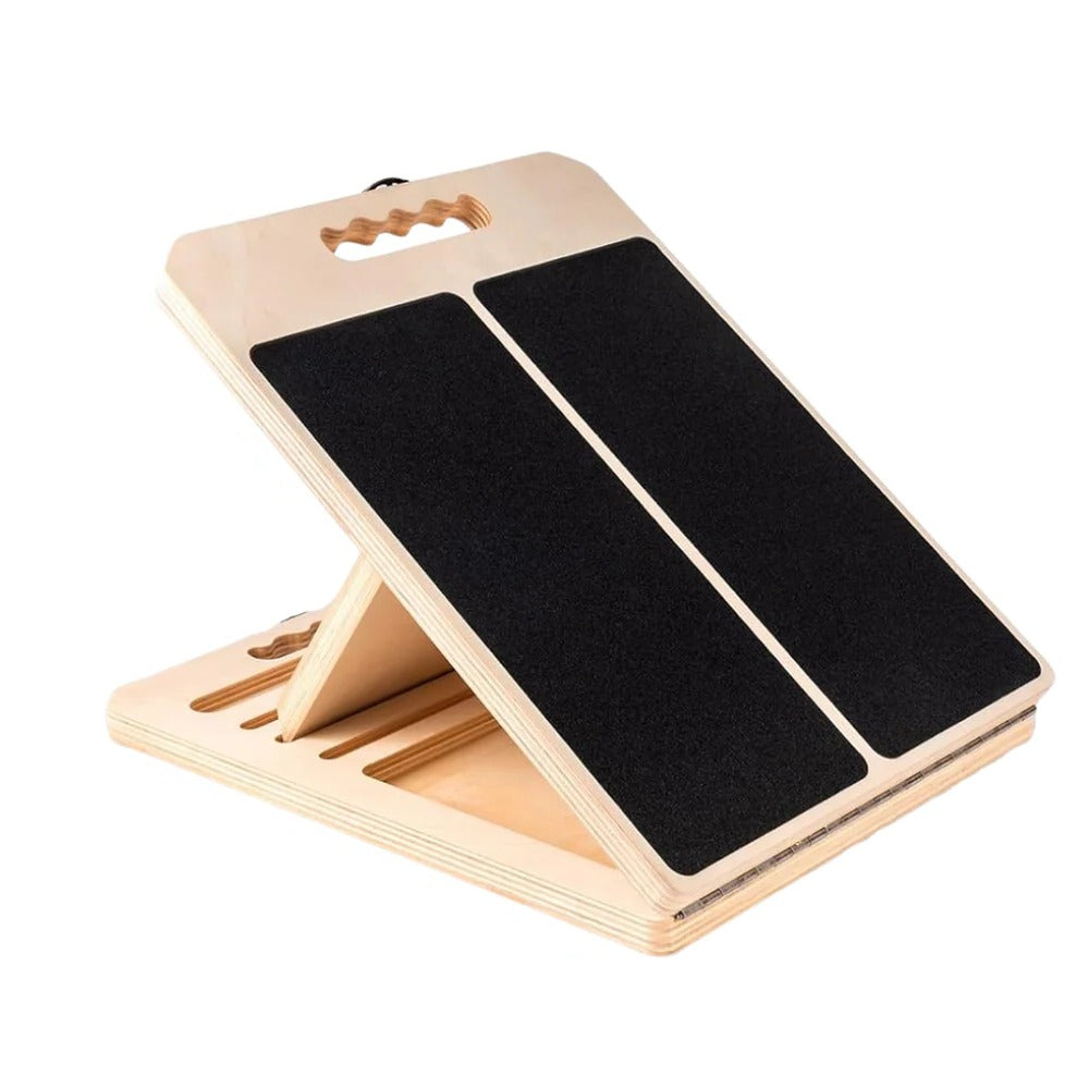 Adjustable Calf Stretch Board with Five Locking Angles and Grip Surface