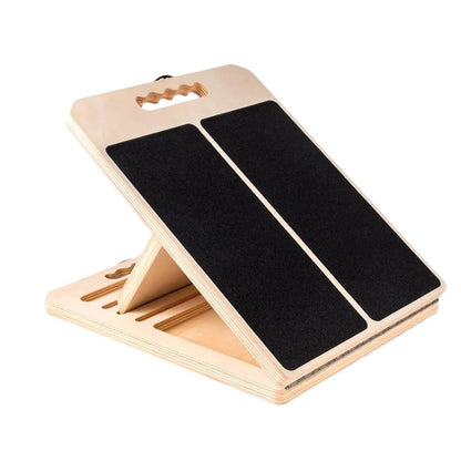 Adjustable Calf Stretch Board with Five Locking Angles and Grip Surface