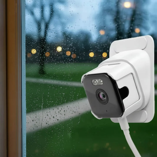 2K Window Security Camera with AI Person Detection and Color Night Vision