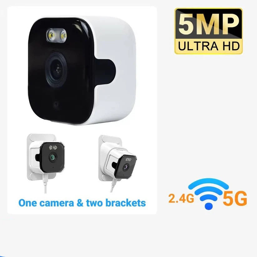 2K Window Security Camera with AI Person Detection and Color Night Vision