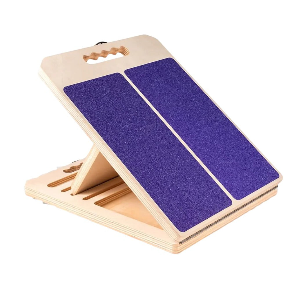 Adjustable Calf Stretch Board with Five Locking Angles and Grip Surface