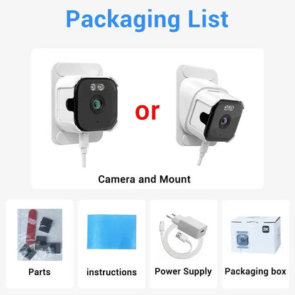 2K Window Security Camera with AI Person Detection and Color Night Vision