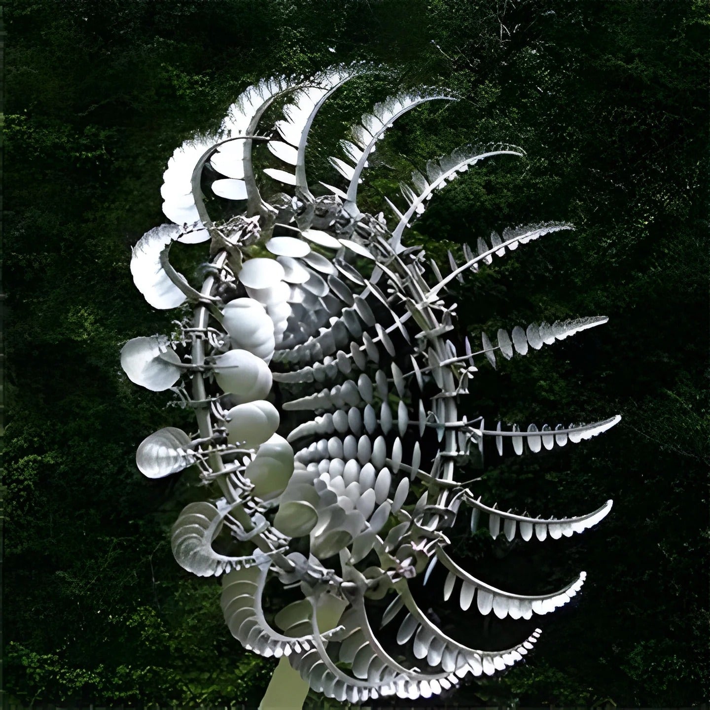 Kinetic Metal Windmill Spinner with Dual Rotor Motion and Reflective Blades