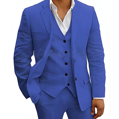 Tailored Fit Breathable Summer Suit Set for Formal and Beach Weddings