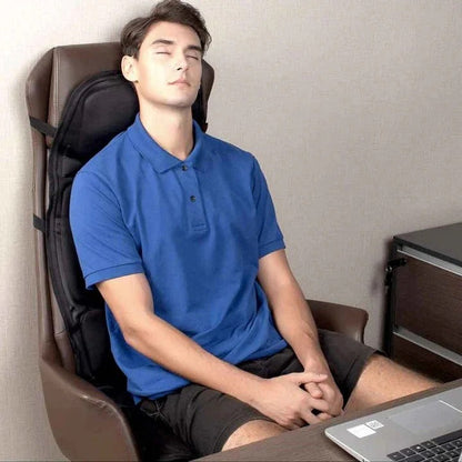 Vibration Massage Pad with Independent Heat Zones and Wired Controller