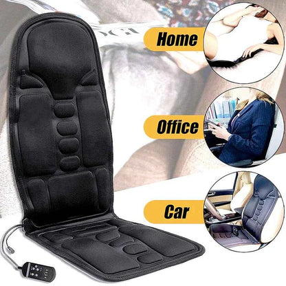Vibration Massage Pad with Independent Heat Zones and Wired Controller