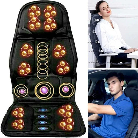 Vibration Massage Pad with Independent Heat Zones and Wired Controller