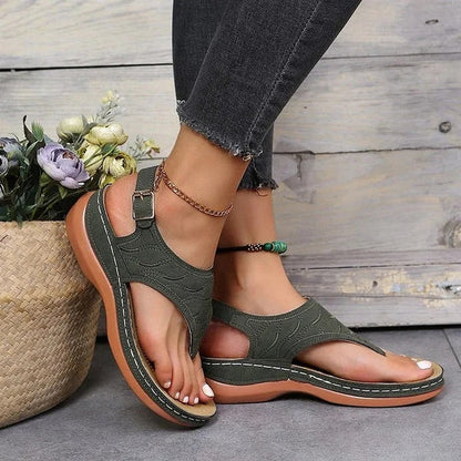 Women's Ergonomic Sandals with Contoured Arch Support and Anti-Slip Sole