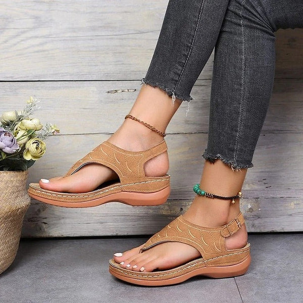 Women's Ergonomic Sandals with Contoured Arch Support and Anti-Slip Sole