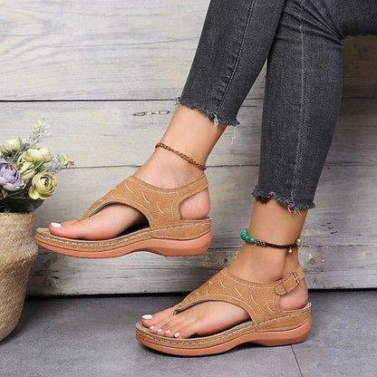 Women's Ergonomic Sandals with Contoured Arch Support and Anti-Slip Sole