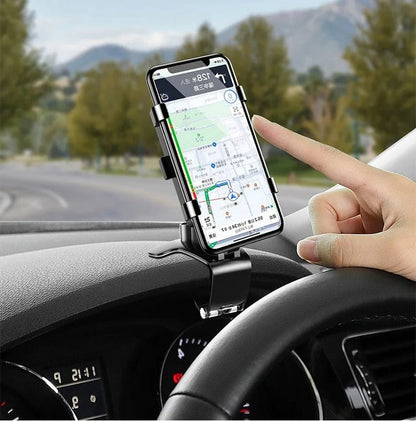 Dashboard Phone Mount with 360-Degree Rotation and Anti-Slip Grip
