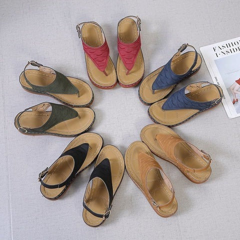 Women's Ergonomic Sandals with Contoured Arch Support and Anti-Slip Sole