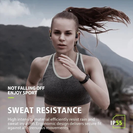 Bone Conduction Headphones with Open Ear Design and IPX5 Sweat Resistance