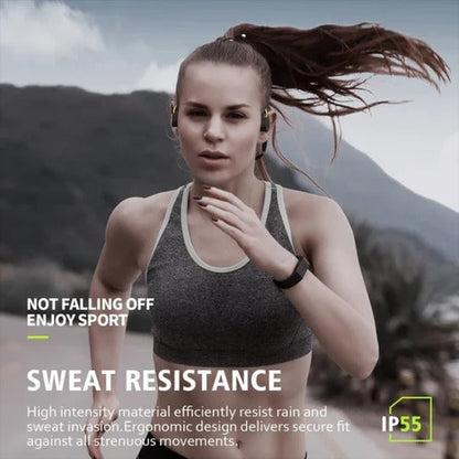 Bone Conduction Headphones with Open Ear Design and IPX5 Sweat Resistance