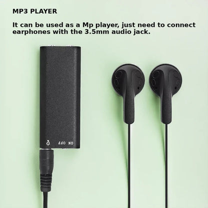Voice-Activated Digital Recorder with 32GB Storage and 96-Hour Battery