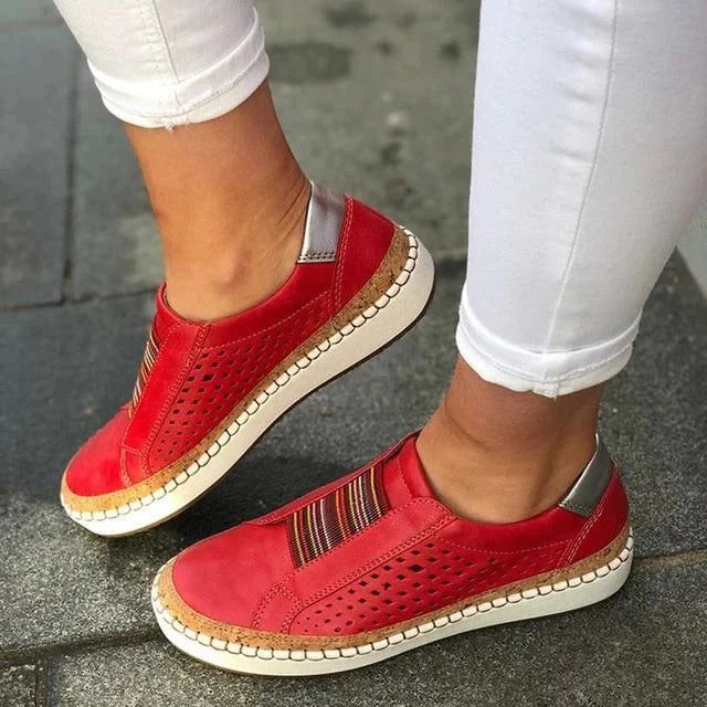 Arch Support Sneakers with Air-Permeable Mesh and Slip-On Structure, Target Support