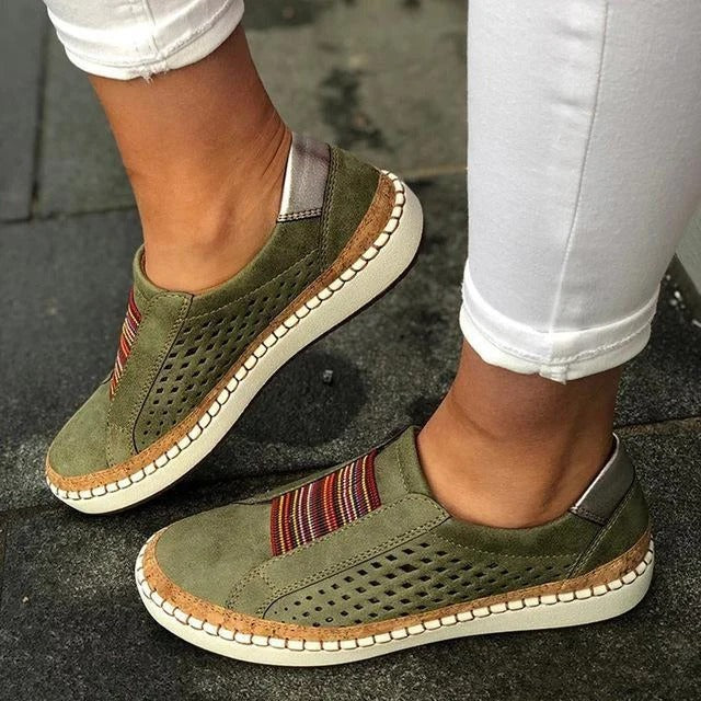 Arch Support Sneakers with Air-Permeable Mesh and Slip-On Structure, Target Support