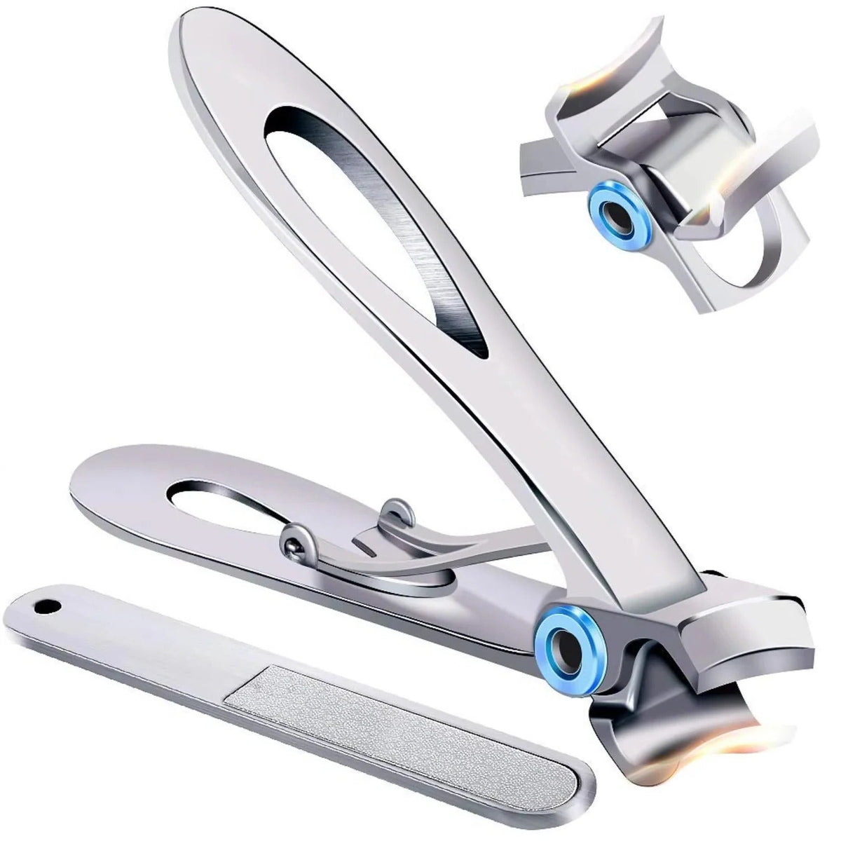 Toenail Clipper with Extra Wide Jaw and Ergonomic Handle for Thick Nails