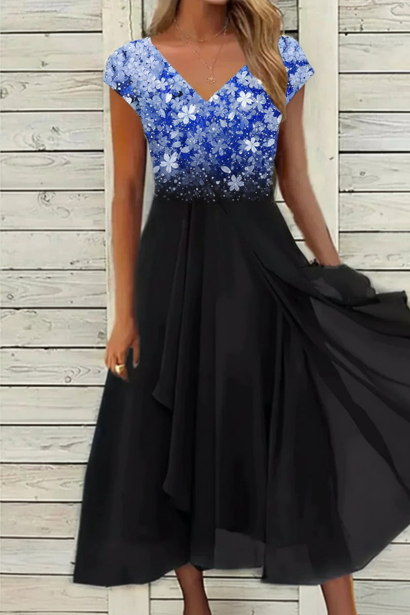 Low-Weight Chiffon Dress with Flowing Silhouette for Formal Events