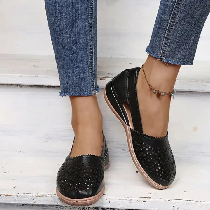 Slip-On Loafers with Cushioned Interior and Flexible Non-Slip Sole
