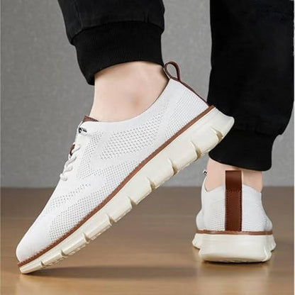 Knit Shoes with Wide Toe Box and Cushioned Insole, Air Flow Moisture Control